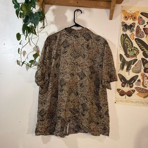 Vintage women patterned button down blouse - Picture 2 of 4